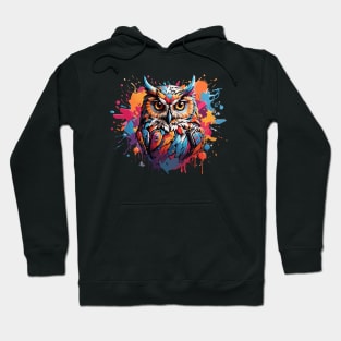 colorful owl Hoodie